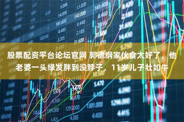 股票配资平台论坛官网 郭德纲家伙食太好了，他老婆一头绿发胖到没脖子，11岁儿子壮如牛